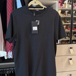 Fendi Classic Black Short Sleeve Tee